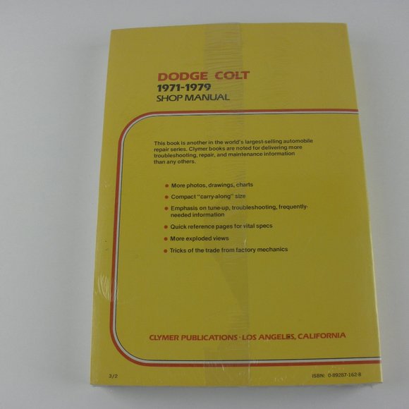1971-1979 Dodge Colt Shop Manual - Picture 6 of 6